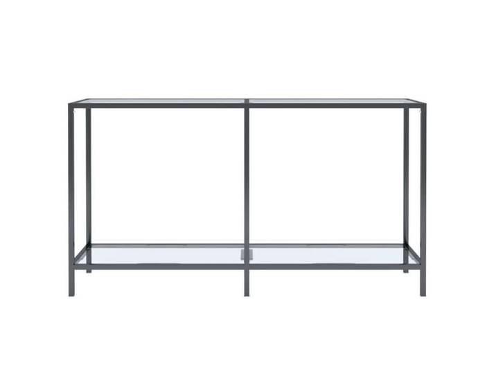 Table d'appoint Console Vidaxl Transparent 140x35x75 5 cm Verre trempé T38