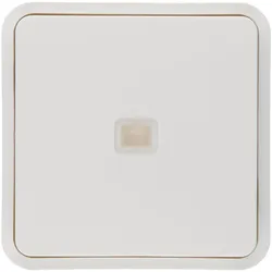 Hager WNT912B Wippe 1fach für Taster BA AP, mit Linse, W.1 IP55, polarweiß