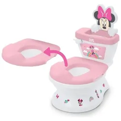 Bright Starts, Töpfchen, DISNEY BABY – MINNIE – Mini-Toilette mit integriertem Toilettensitzverkleinerer, 2-in-1, MySize