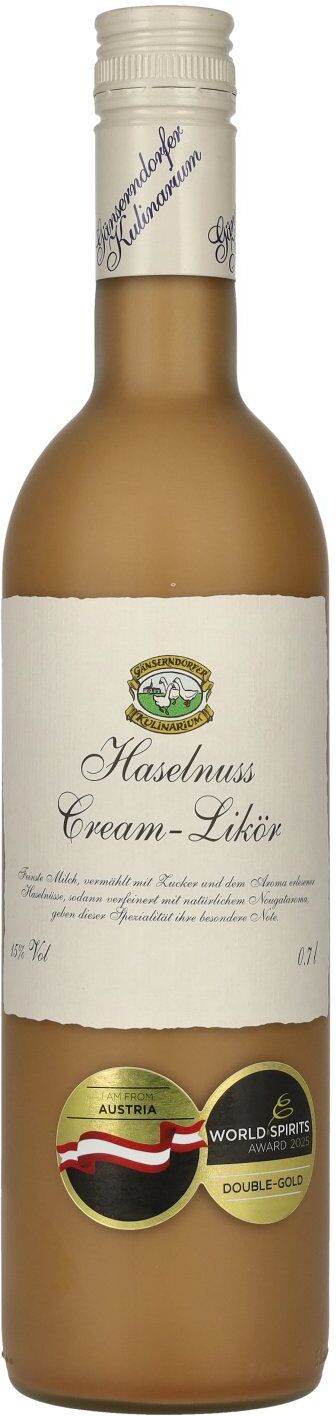 Gänserndorfer Kulinarium Haselnuss Cream-Likör 15% Vol. 0,7l