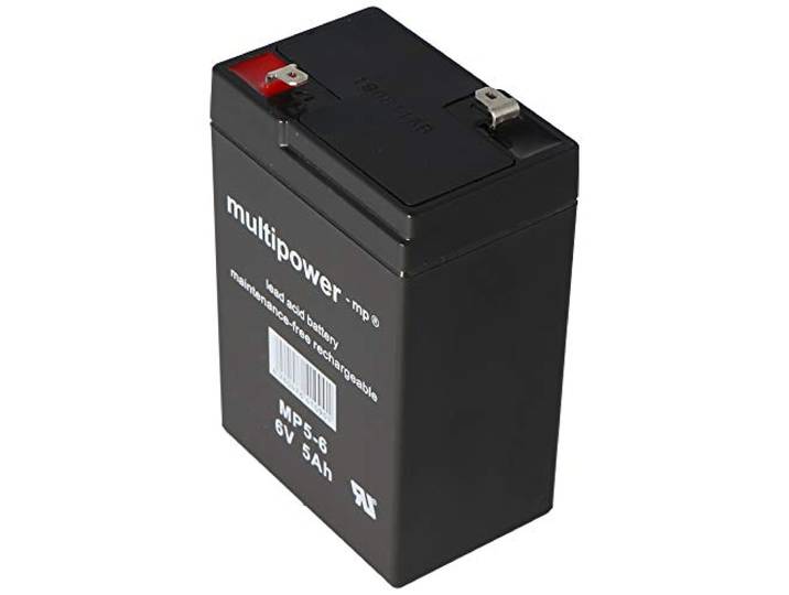 Multipower MP4.5-6 loodaccu met 4,8 mm Faston contacten