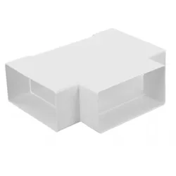 Flachkanal T-Stück Kanal 110x55mm 90° Bogen airRoxy 02-409