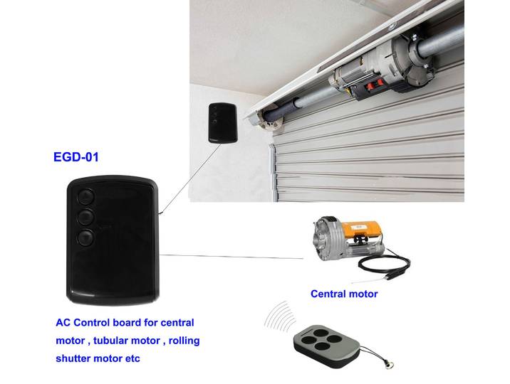 Panneau de commande 220V pour moteur de porte de Garage, volet roulant, porte automatique, panneau de commande 433mhz avec transmetteur à distance