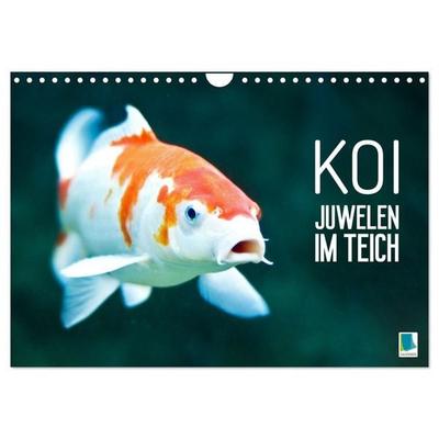 Koi: Juwelen im Teich (Wandkalender 2027 DIN A4 quer), CALVENDO Monatskalender