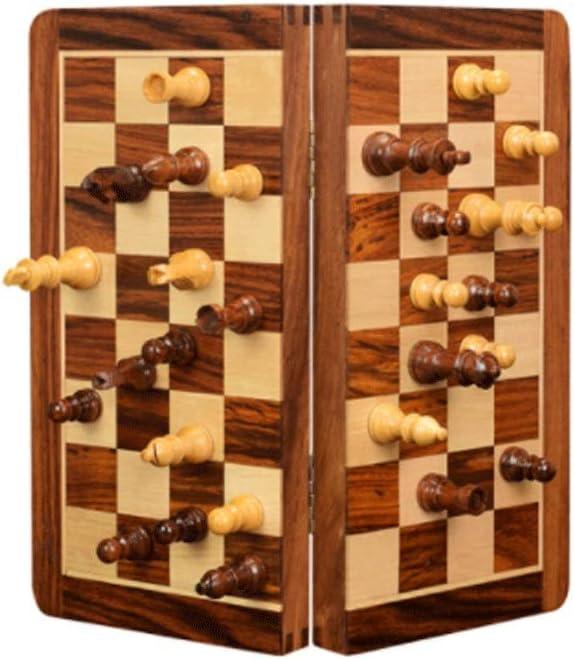 Schachbrett-Set, magnetisch, für unterwegs, tragbar, zusammenklappbar, Mini-Brettspiel, Schachspiel für die Familie, Schach-Sets