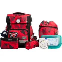 School-Mood Champion Maxx Pro Kai (Ninja), 7-tlg. Schulranzenset