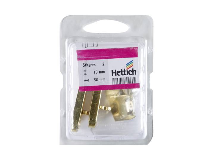 Hettich Möbelriegel Gerade Stahl Messing 50 mm