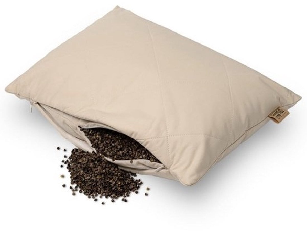 Biologisch Boekweitkussen 40 x 80 cm - Ademend Ergonomisch Hoofdkussen voor Optimaal Comfort