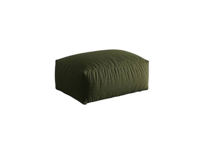 Design Sitzpouf „Martina“ Strukturstoff Grün 95 x 65 cm Micadoni