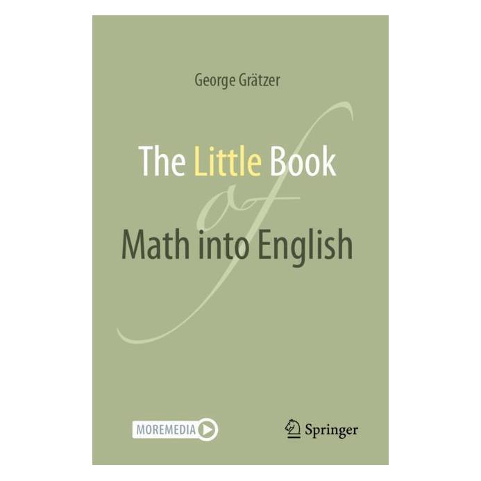 Springer The Little Book of Math into English (Englisch, Softcover, George Grätzer) (57066280)