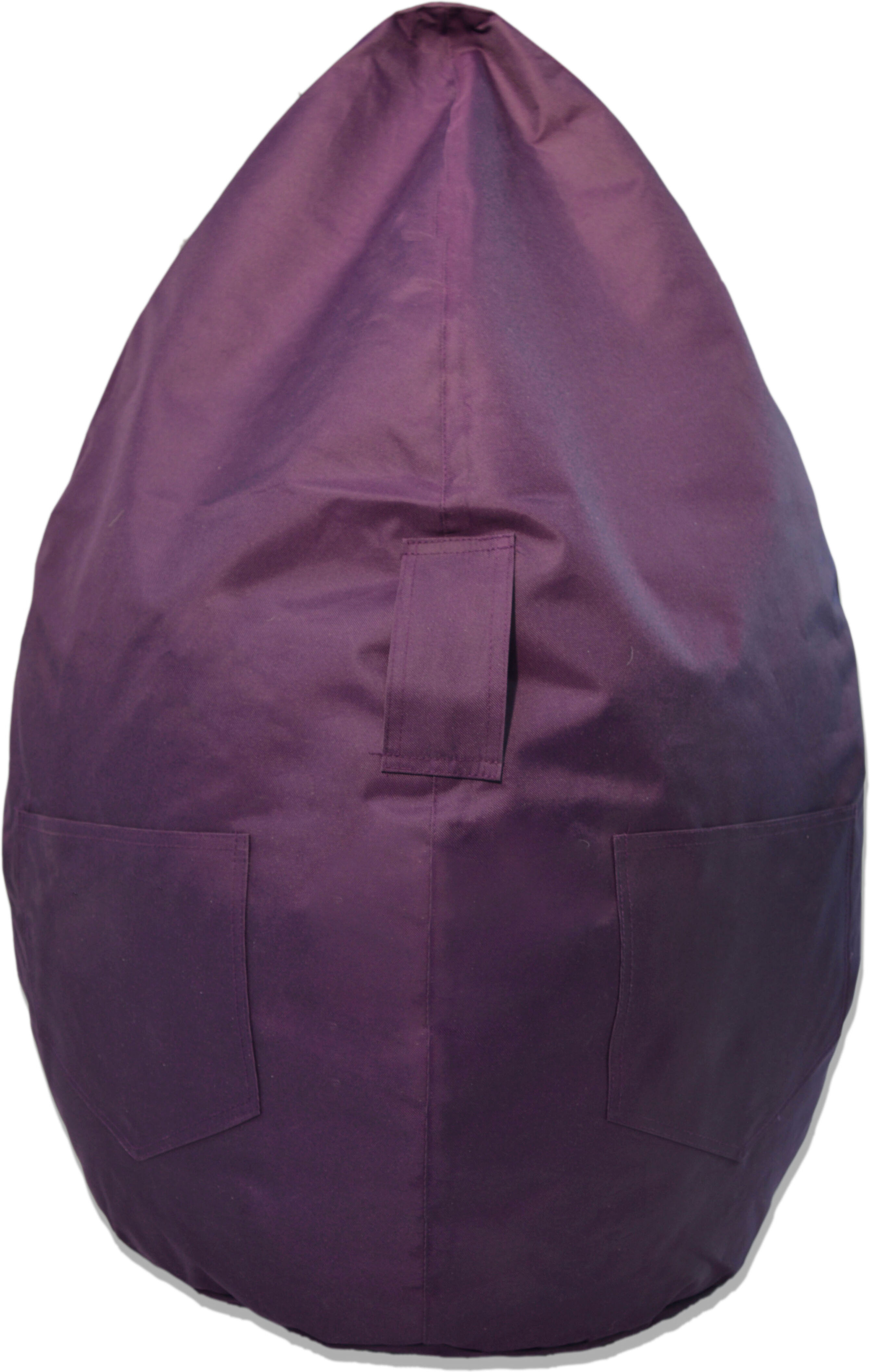 Sitzsack KINZLER "Kimi big", lila (brombeer), B:75cm H:130cm, Polyester, Sitzsäcke, Sitzsack, Uni Farben, mit Taschen & Tragegriff, Outdoor geeignet, Kinderzimmer