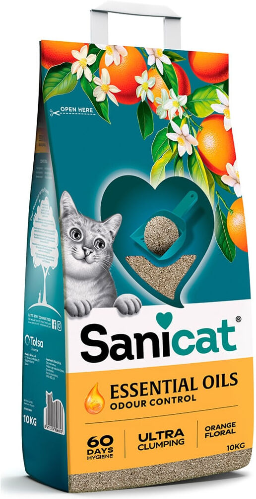 Sanicat Lettiera Essential Oils Orange Floral 10KG
