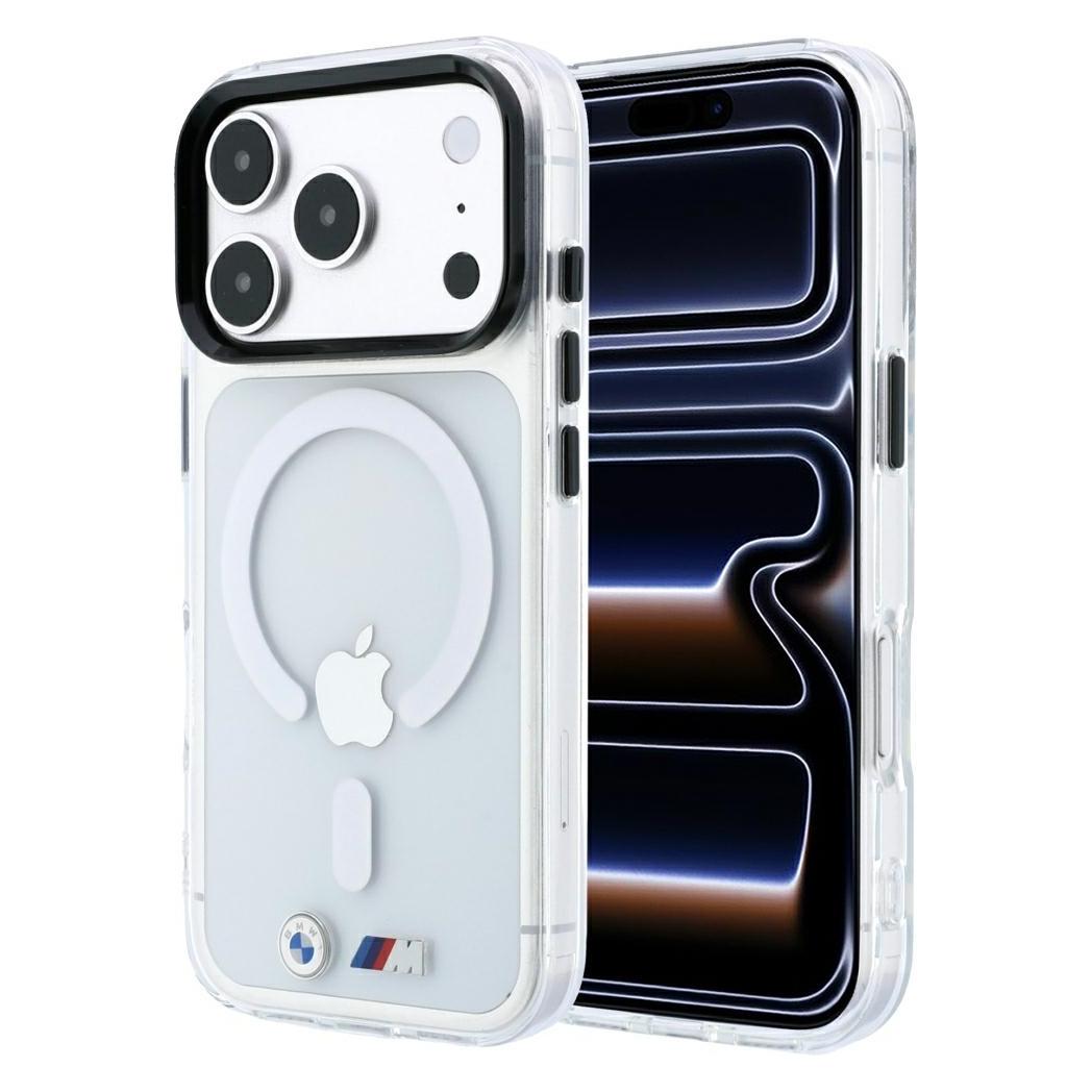 BMW Etui M IML Glossy Metal Logo & Trims MagSafe do iPhone 18 Pro / 17 Pro przezroczysty (Apple iPhone 17 Pro, Apple iPhone 18 Pro) (BMW001275)