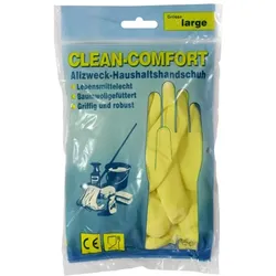 AMPri Gummihandschuhe Latex Haushaltshandschuhe, gelb Gr. M