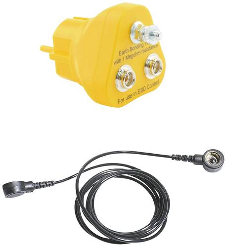 BERNSTEIN Tools for Electronics ESD-Erdungskabel Gelb, Schwarz
