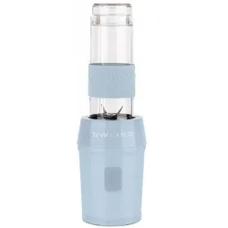 Swiss Mini-Standmixer – SCHWEIZ – MOOV6 – 300 W – 570 ml – 2 Flaschen – Blau, Standmixer, Blau