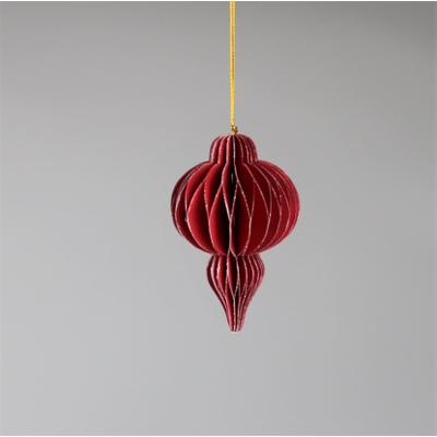 Christbaumschmuck AM DESIGN "aus Papier, Ø: 12 cm", rot, Ø:12cm, Weihnachtsbaumschmuck, 4er Set