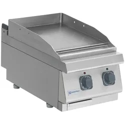 Virtus Elektro-Grillplatte, Tischmodell, glatte verchromte Platte (MS74FTECRT)