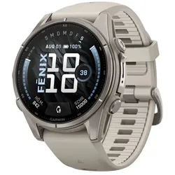GARMIN Fenix 9 | GPS Multisport Smartwatch | 43 mm | Nebelgrau / Titan
