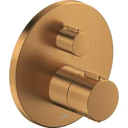 Duravit Zweihand-Unterputz-Armatur „Thermostatarmaturen“ in Bronze (gebürstet)