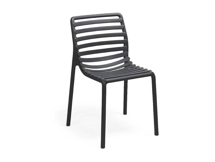 NARDI set de 2 chaises pour extérieur DOGA BISTROT (Anthracite - Polypropylène PRV)