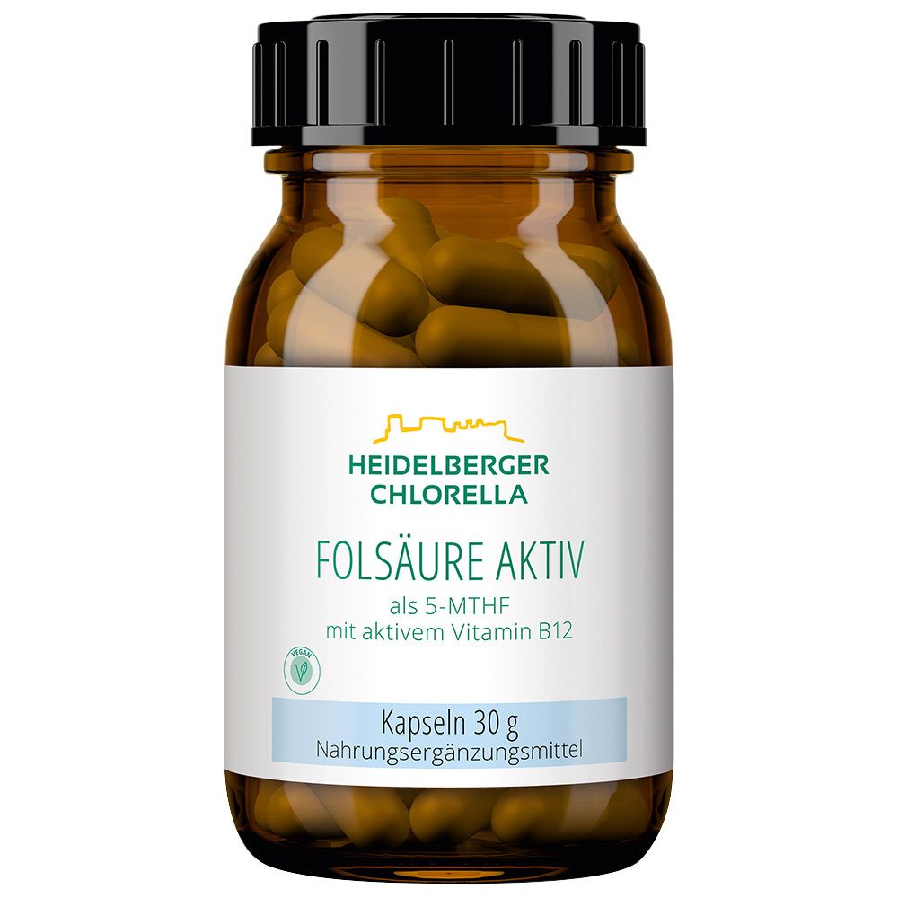 Folsäure Aktiv plus Vitamin B12 aktiv Kapseln 60 St