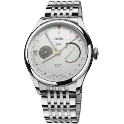 Oris Artelier Calibre 113 43mm Edelstahl Weiß Herrenuhr 01 113 7806 4051-07 8 23 79PS