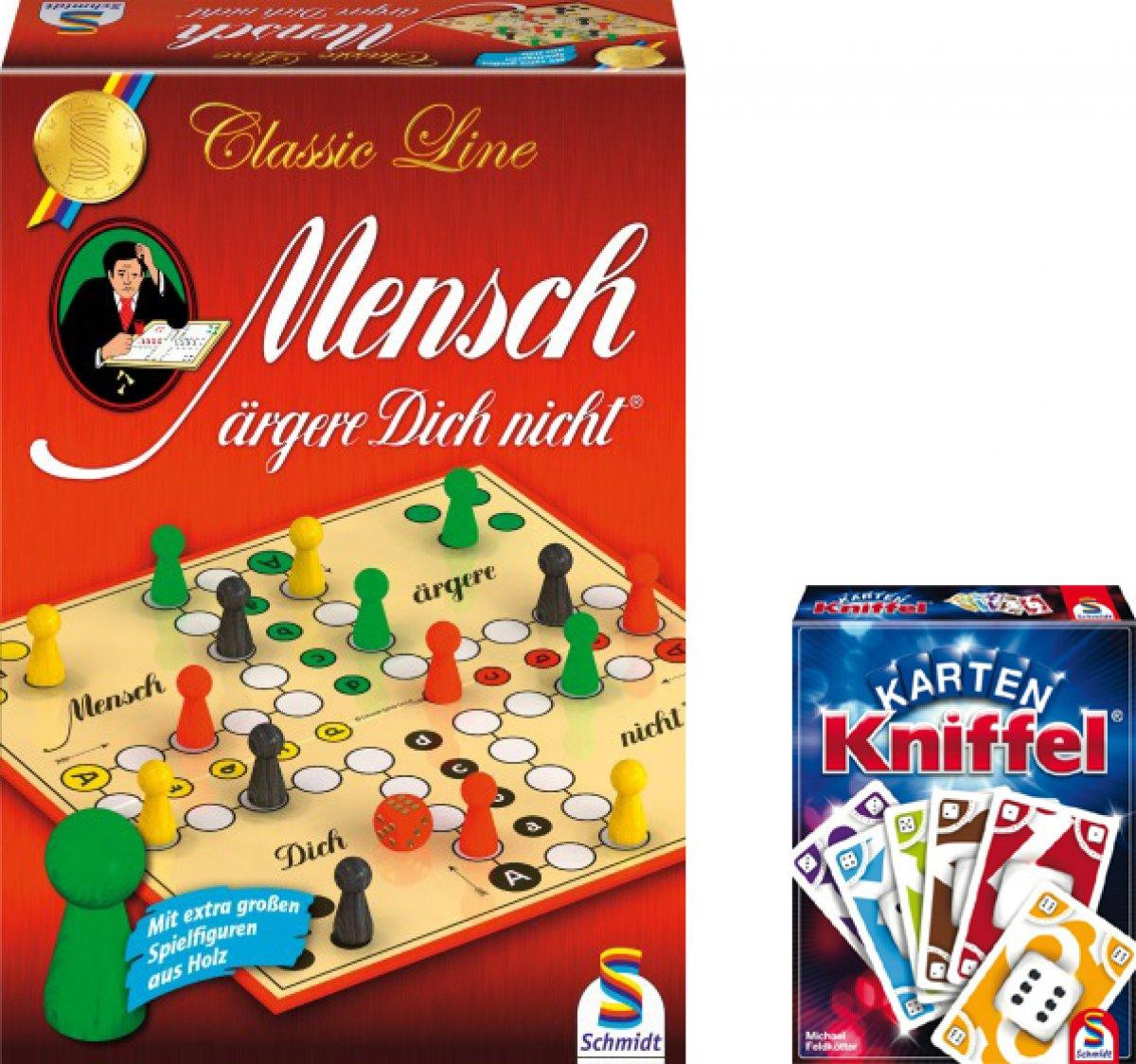Schmidt Spiele Spelbundel met Mensch ärgere dich nicht Classic Line en Kniffel