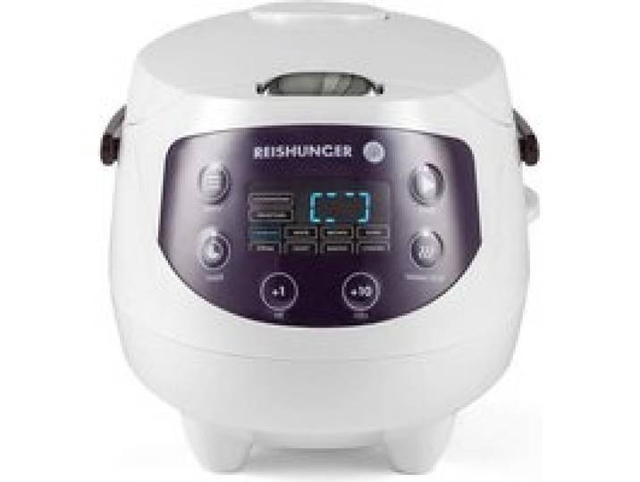 Cuiseur à riz numérique Reishunger - 0 6l/350W/220V - 8 programmes - Blanc