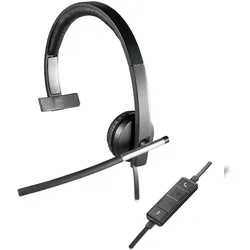 Logitech USB Headset Mono H650e Kopfhörer Verkabelt Kopfband Büro/Callcenter Schwarz, Grau
