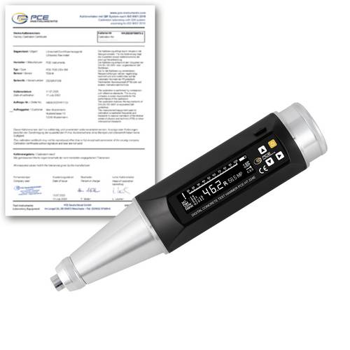 PCE Instruments PCE-HT 224E-ICA Betonprüfhammer kalibriert (ISO) 10 - 100 N/mm² Härte