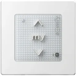 Somfy 1811066 Smoove Origin io Pure inkl. Smoove Rahmen Pure - 1-Kanal-Funkwandsender, weiß