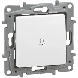 Legrand 664715 Niloe Taster beleuchtet mit Beschriftungsfeld ohne Spreizkralle Farbe: Ultraweiß