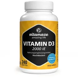 Vitamin D3 2.000 I.e. Vegetarisch Tabletten 240 St
