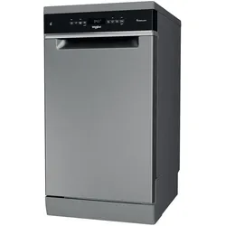 Whirlpool WSFO 3T223 PC X, Geschirrspüler Freistehend, Silber, Schwarz