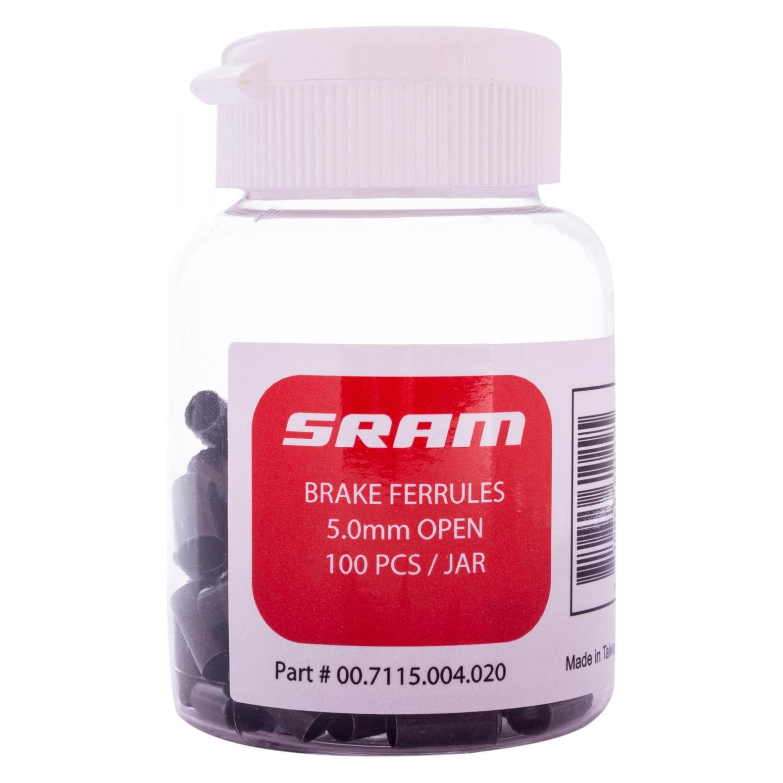 Sram Brake Ferrules 5.0mm, brass, open, (100 Stück) (00.7115.004.020)