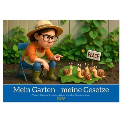 Mein Garten - meine Gesetze (Wandkalender 2026 DIN A4 quer), CALVENDO Monatskalender