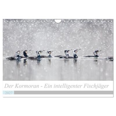 Der Kormoran - Ein intelligenter Fischjäger (Wandkalender 2027 DIN A4 quer), CALVENDO Monatskalender