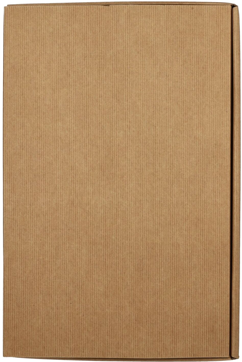 Hochhaus Präsentkarton NATUR offene Welle 6er 38 cm