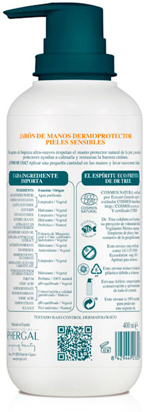 Dr. Tree Dermoprotector Jabón De Manos pieles sensibles 200 ml