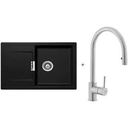 Schock Set mit Spüle und Armatur Granit SETSCHOCK13