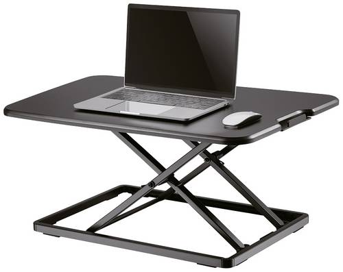 Neomounts NS-WS050BLACK Sitz-Steh-Schreibtischaufsatz Höhen-Bereich: 4.5 bis 40.5 cm Schwarz