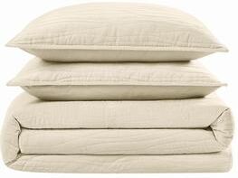 Royal Velvet Wavy Cotton Velvet Quilt Set