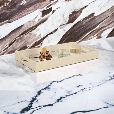 Cheungs Labai Gold Shagreen Mirrored Tray