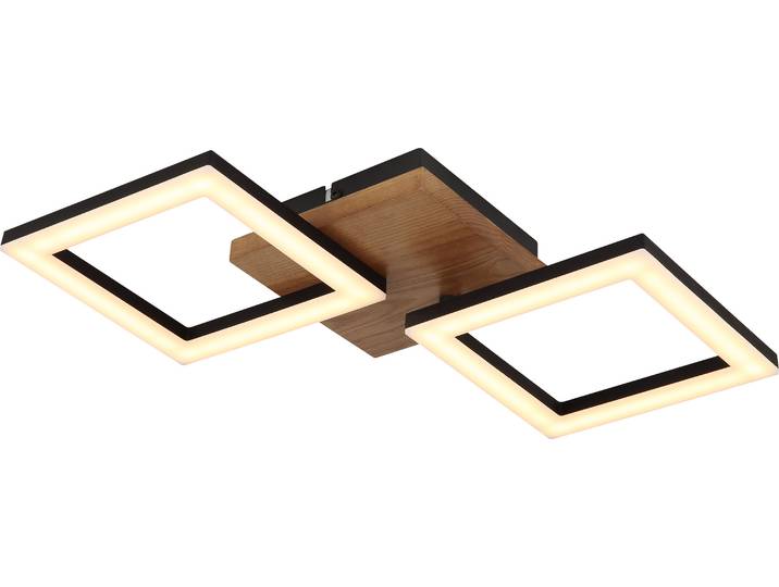 Globo - Plafonnier - Kerry - noir - métal - LED - 67280-18