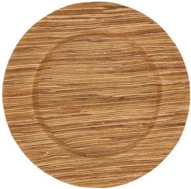 Saro Lifestyle "Charger Plates With Water Hyacinth Design (Set of 4) - 13""x13"""