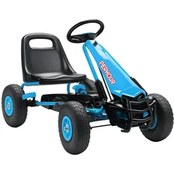 AIYAPLAY Gokart, Tretauto mit Handbremse, verstellbarem Sitz, Vor- und Rückwärtsgang
