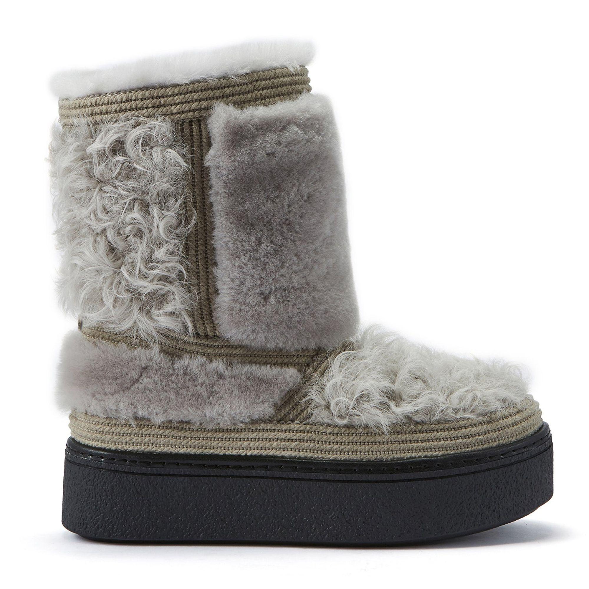 Njorde Eisgraue Stiefel