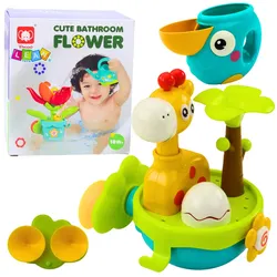 Badespielzeug Giraffe Sensory Interactive Saugnäpfe Bunt