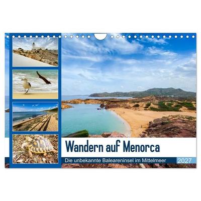 Wandern auf Menorca (Wandkalender 2027 DIN A4 quer), CALVENDO Monatskalender